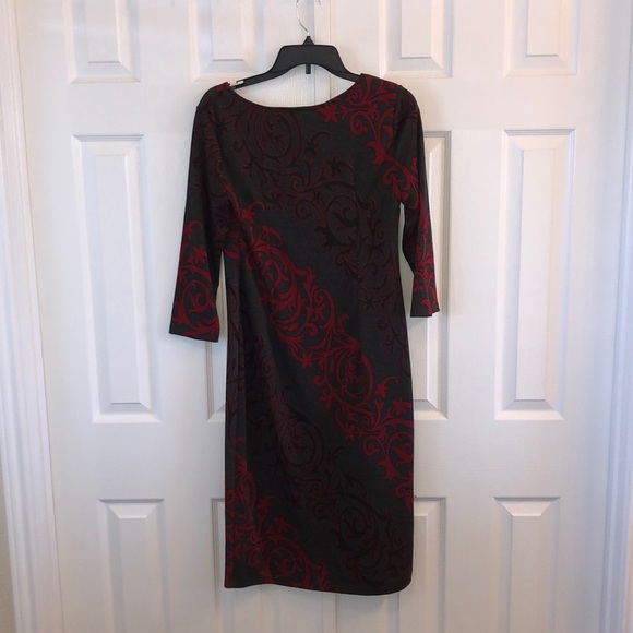 Cute red and grey dress - Picture 4 of 4